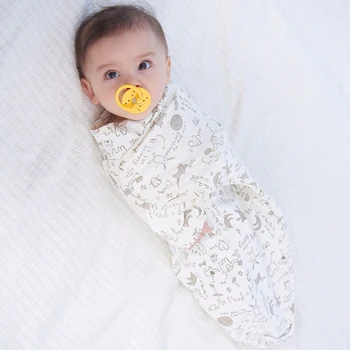 Nou-născut de schimbare de Scutece de Bumbac Wrap Copilul care Primește Pătură, lenjerie de Pat Desene animate Drăguț Copil Sac de Dormit Sleepsack Plic pentru 0-6 Luni