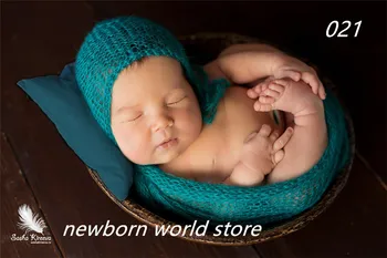 Nou-născut recuzită fotografie mohair pălărie și ambalare (seturi) new baby shower cadou fotografie elemente de recuzită, accesorii pentru copii