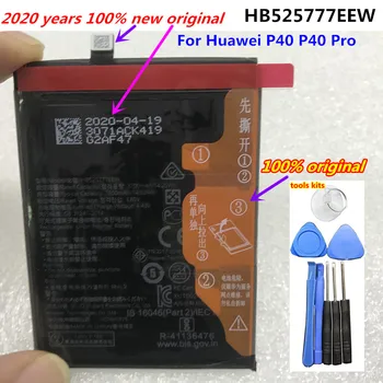 Nou, Original, de Înaltă Calitate 3800mAh HB525777EEW Acumulator Pentru Huawei P40 P40 Pro Baterii de Telefon Mobil Cu Instrumente Gratuite