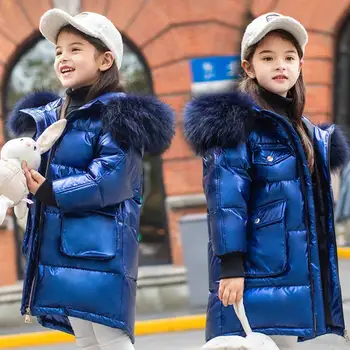 Nou Pentru Copii Fete Băieți Îmbrăcăminte Paltoane Cu Guler Din Blană Jachete Pentru Russion Iarna Pufoaice Copii Haine Calde Pentru Copii Îmbrăcăminte Exterioară