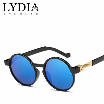 Nou Proiectat de Epocă de Lux UV400 ochelari de Soare Oglinda Bărbați Rotund Retro Ochelari de Soare pentru Femei ochelari de Soare Roz sex Feminin de Ochelari de vedere L2725CJ