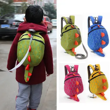 Nou stil coreean desene animate dino Rucsac gradinita copii de colorat Dinozauri shouder geanta cu curea anti-a pierdut rucsac