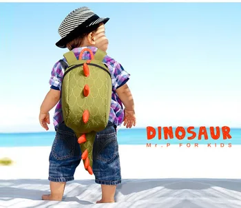 Nou stil coreean desene animate dino Rucsac gradinita copii de colorat Dinozauri shouder geanta cu curea anti-a pierdut rucsac