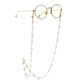Nou Stil Pearl de culoare de Aur Ochelari Lanț Colier Anti-Pierdere, Anti-Drop Ochelari de Cablu Ochi Curea ochelari de Soare Lanțuri