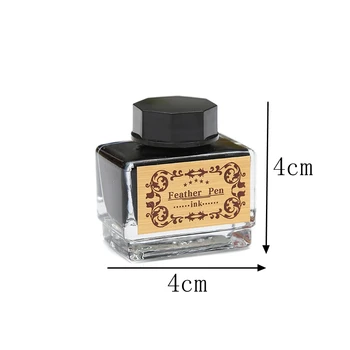 Nou și unic! Pene naturale muiată stilou set de scris cu cerneală de lux cutie de cadou poate fi personalizat cu LOGO-ul cadouri de Craciun