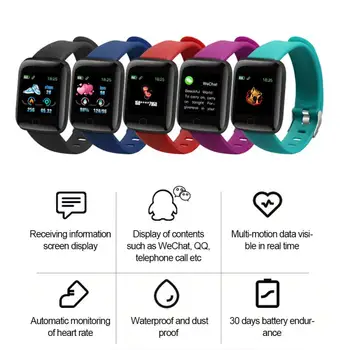 Noua Brățară Inteligentă Bărbați Femei Band Bratara Ecran Color De Fitness Tracker Tensiunii Arteriale Ceas Inteligent Smartwatch Rezistent La Apa 2020