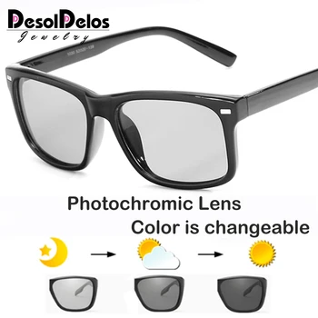 Noua Conducere de Mici Lentile Polarizate Fotocromatică ochelari de Soare Barbati Cameleon Ochelari Femei ochelari de soare Ochelari de oculos de sol masculino