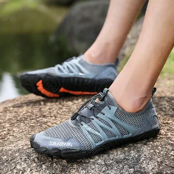 Noua Daiwa Pescuit, Drumeții Pantofi anti-alunecare Bocanci Sport în aer liber, cu uscare Rapida, Respirabil, rezistent la Uzura Pescuit Pantofi pentru Bărbați