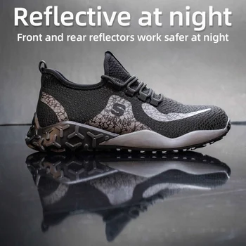 Noua expoziție de Siguranță pantofi bărbați respirabil anti-zdrobitor anti-piercing Bocanci bombeu metalic exterior de protecție a muncii Adidas