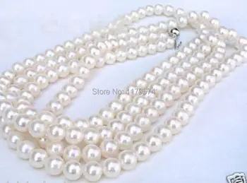 Noua moda 8MM AAA alb Apă de mare Pearl Shell Colier de Cadouri Pentru Fete de Moda pentru Femei Bijuterii de Luare de Design Realizate manual 54