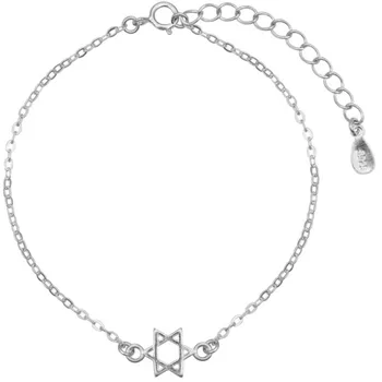 Noua Moda Bijuterii Argint 925 Nu Alergic Clasic Simplu Hexagrama Stele Populare Femei Bratari B20