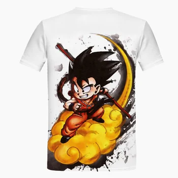 Noua Moda de desene animate Anime 3D T-Shirt O Zgarda de Imprimare 3D Street Wear Goku pentru Bărbați T-shirt Scurt-maneca Anime T-shirt CosPlay Sus