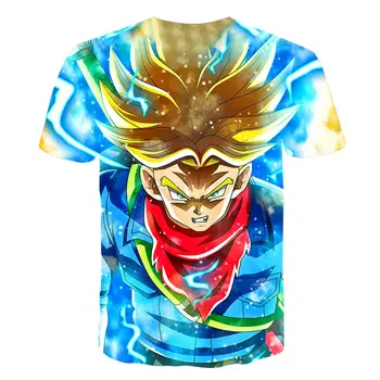 Noua Moda de desene animate Anime 3D T-Shirt O Zgarda de Imprimare 3D Street Wear Goku pentru Bărbați T-shirt Scurt-maneca Anime T-shirt CosPlay Sus