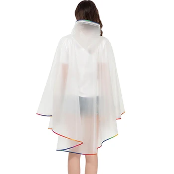 Noua Moda de Înaltă Calitate rezistent la apa din Plastic Reutilizabile EVA Femei Pelerina de Ploaie Pelerina de ploaie Barbati Hooded Poncho Pentru 2020 în aer liber