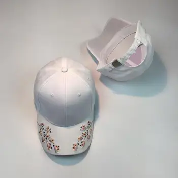 Noua Moda Flori Broderie Sepci de Baseball de Bumbac Snapback Pălării Capace pentru fete Femei Reglabil Cuplu Capac