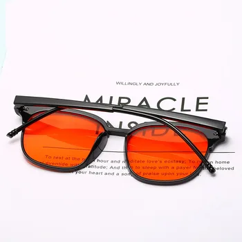 Noua Moda Retro ochelari de Soare Patrati Bărbați Femei Clasic Photochromism Mare Cadru Ochelari de Soare UV400 Ochelari