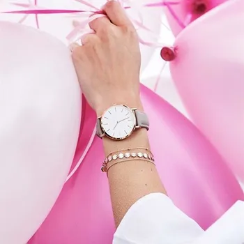 Noua Moda Simplu din piele pentru femei ceasuri doamnelor moda casual uzura Cuarț Femeie cadou ceas de Ceas Femeie Relojes Mujerwatch