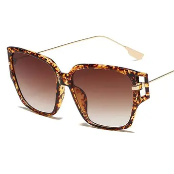 Noua Moda Supradimensionat ochelari de Soare Patrati Femei 2020 Designer de Epocă Gradient de Lentile de ochelari de Soare Pentru feminin Bărbați Clar Lentile UV400