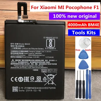 Noua Originala Real 4000mAh BM4E Baterie Pentru Xiaomi Pocophone F1 Poco F1 Baterii Numărul de Urmărire