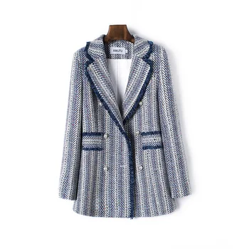 Noua Pistă Autumun Femei de Moda Chic Haina de Tweed Franjuri Conservatie elegant de epocă, Decor Feminin de Îmbrăcăminte de Sus jachete