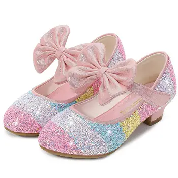 Noua Primavara-Vara Copii Princess din Piele Pantofi Fete Paiete Fete Nunta Petrecere Copii Pantofi Rochie pentru Fete Școală de Santal