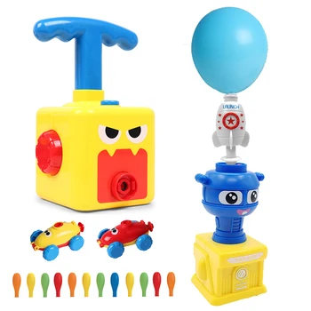 NOUA Putere Balon Turnul de Lansare Jucărie Puzzle Distractiv de Învățământ Inerție Aer Putere Balon Mașină de Știință Experimen Jucărie pentru Copii Cadouri