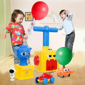NOUA Putere Balon Turnul de Lansare Jucărie Puzzle Distractiv Educativ Inerție Aer Putere Masina Balon Experiment de Jucărie pentru Copii Cadouri