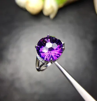 Noua tehnologie, cristal violet cristal ring de bună calitate, culori frumoase argint 925 nou magazin trage produse de popularitate.
