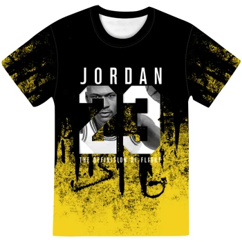 Noua Vara Fierbinte Omul lui Jordan 23 3D Tricouri Barbati Camuflaj O-gât Moda Tipărite 23 Hip-Hop Tee Camisetas Îmbrăcăminte Casual Top