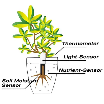 Noua versiune Internațională de Flori Original Monitor Plante de Apă din Sol de Lumină Inteligent Tester Pentru Flora Senzor de Grădină