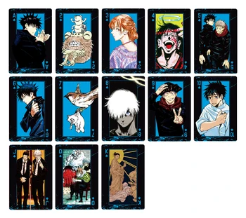 Noul Anime Jujutsu Kaisen Gojo Satoru Yuji Itadori Poker Birou De Carti De Joc Cosplay Figura Consiliul De Jocuri De Noroc Carte De Creativ Cadou De Crăciun