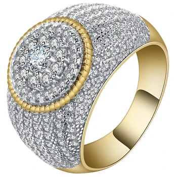 Noul aur culoare inel de Cocktail bijuterii AAA Cubic Zirconia Inel de Logodna Partide Fierbinți de Distribuție Femei de Lux Ring