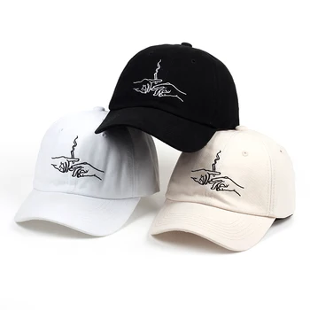 Noul Brand De Fum Șapcă De Baseball Tata Hat Pentru Barbati Femei Broderie Mâinile Fum Model Șapcă De Camionagiu Iarba Osului Golf Șapcă De Baseball