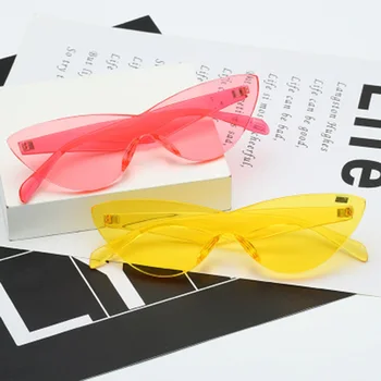 Noul Brand de Lux ochelari de Soare Ochi de Pisica Femei de Moda de Partid Roșu Ochelari Roz Pentru Femei Ochelari de Oculos de sol UV400 ochelari de soare