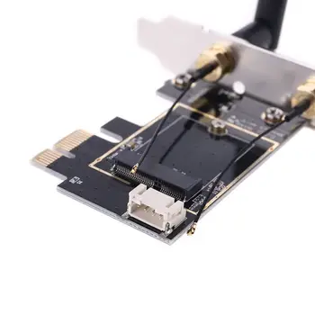 Noul Card Wireless pentru pciE 1X la unitati solid state-Ekey PCIE Laptop Pc WIFI WLAN Card Adaptor Dual Adaptor Antenă Bord