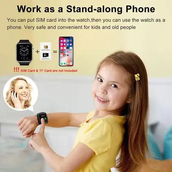 NOUL Ceas Inteligent pentru Copii Adult Sport Telefon Mobil Ceas cu Touchscreen Camera SIM Slot pentru Card TF Suport de Apel Răspundeți la Apel