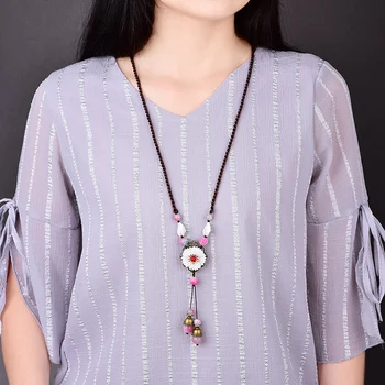 Noul Colier Pentru Femei Lanț Pulover Lung Chineză Colier Cu Pandantiv Handmade, Accesorii Bijuterii Cuplu Cadou Bijoux Dropshipping