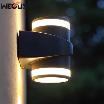 Noul design patentat de perete de lumină, Impermeabil în aer liber cu LED-uri Moderne de Perete de Lumină Interioară Tranșee, cap dublu 6W AC85-265V