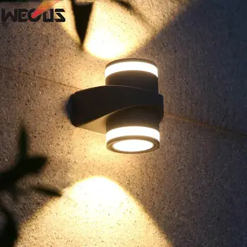 Noul design patentat de perete de lumină, Impermeabil în aer liber cu LED-uri Moderne de Perete de Lumină Interioară Tranșee, cap dublu 6W AC85-265V