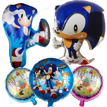 Noul Hot Sega Sonic The Hedgehog Balon Super-Erou Lateral Dublu Balon Folie Aniversare Decor Baloane pentru Copii Duș