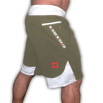 Noul iute Uscat Mens Sport Multifuncțional cu pantaloni Scurți Active Exercițiu de Antrenament Jogging 2 IN 1 pantaloni Scurți, Cu Mai mult de Linie 5 Culori