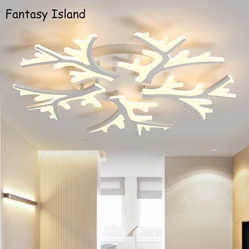 Noul LED Lumina Plafon Acrilic de Control de la Distanță Lampă de Tavan pentru camera de zi dormitor studiu, sala de mese casa de design de iluminat deco