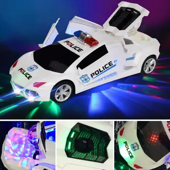 Noul Oraș de stingere a Incendiilor Camion Vehicul Auto de Poliție Bloc Asambla Jucării Copiilor Electrice de Lumină LED-uri de Dans Deformare Avion de Luptă