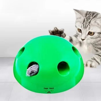 Noul populare electric semicirculare jucărie pisica pisica consumabile pisica prinde mouse-ul jucărie pisica amuzant automată jucărie pisica