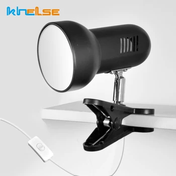 Noul Portabil de Birou LED-uri Clip Lampa Adaptor UE NE Plug Rotativ Lumina Tabelul Clip Masă de Birou de Carte de Lectură Lumină Studiu de Iluminat Acasă