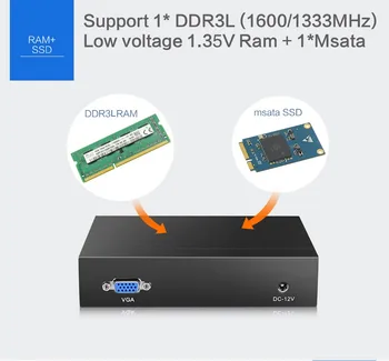 Noul procesor intel celeron J1900 mini pc cu windows 10 Quad core 4*Gigabit Ethernet LAN mini-Computer pfsense firewall router barebone PC