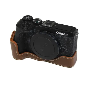 Noul Sac de aparat de Fotografiat Jumătate de Corp Pentru Canon EOS M6 II EOSM6 II M6 Mark II-aparat de Fotografiat caz de Protecție Capac Corp Piele