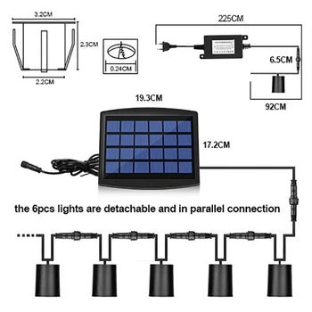 Noul Solar Pachet Lumini IP67 rezistent la apa Subterană Lampa Punți Lumini LED Teren pentru Calea Pas Scara Gradina cu Gazon Curte