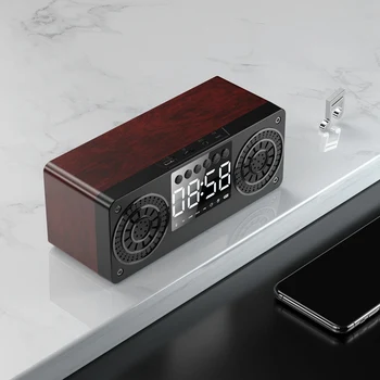 Noul Stereo Subwoofer Difuzor Bluetooth Radio FM Boxe Portabile Mp3 a Juca Super Bas Difuzor Calculator Coloana Maro