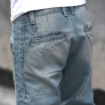 Noul Trend Harem Blugi Barbati Casual Conici Pantaloni Din Denim Se Potrivesc Regulate Retro Albastru Pantaloni Joggers Streetwear Îmbrăcăminte
